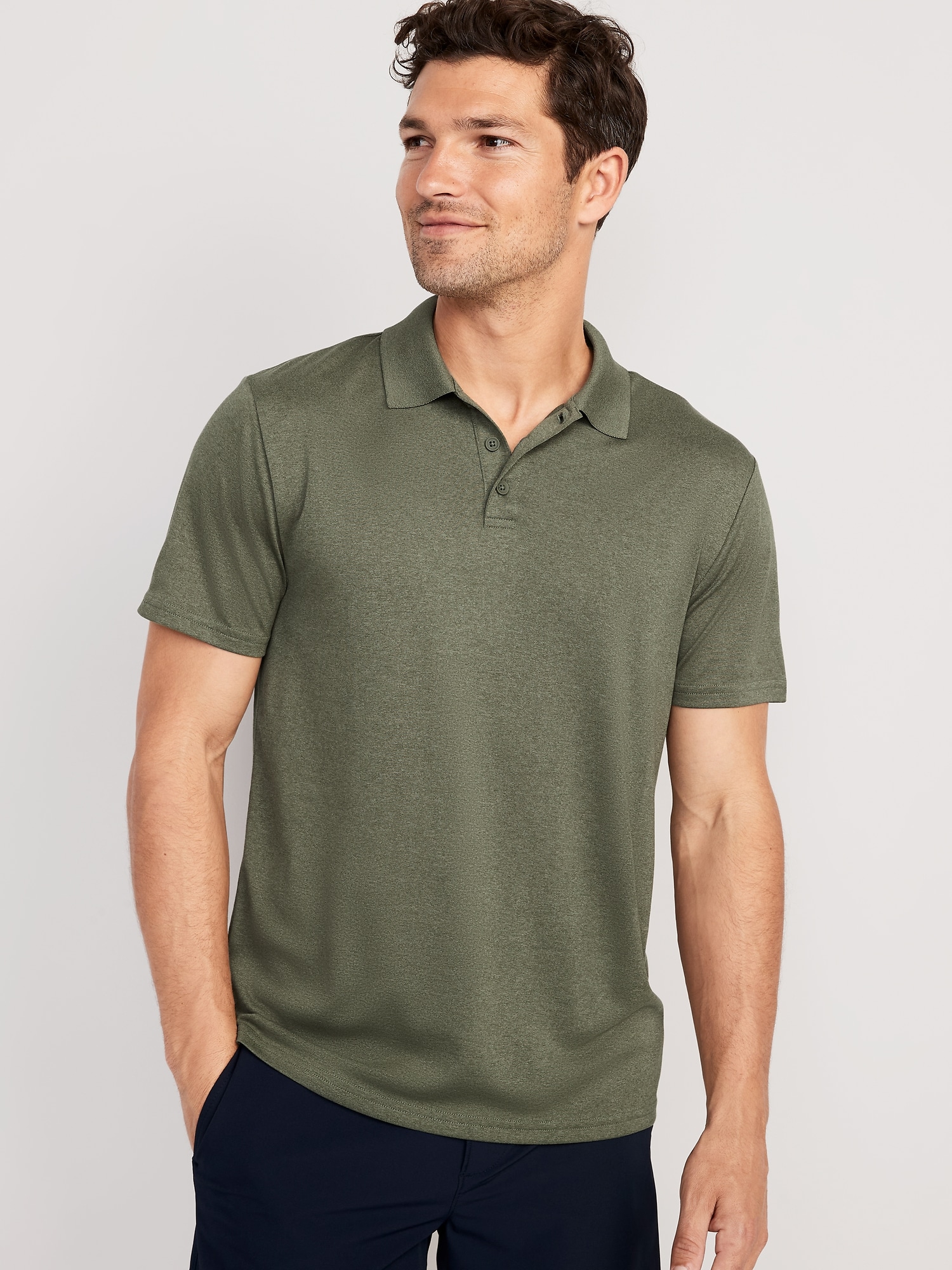 Old Navy Performance Core Polo for Men green. 1