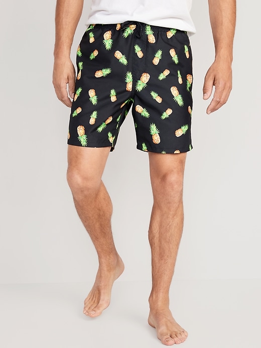 Image number 1 showing, Printed Swim Trunks --7-inch inseam