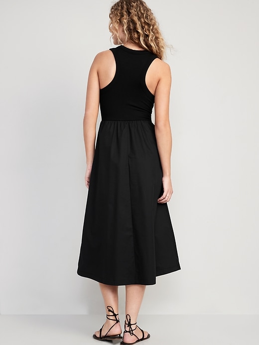 Image number 2 showing, Fit & Flare Combination Midi Dress