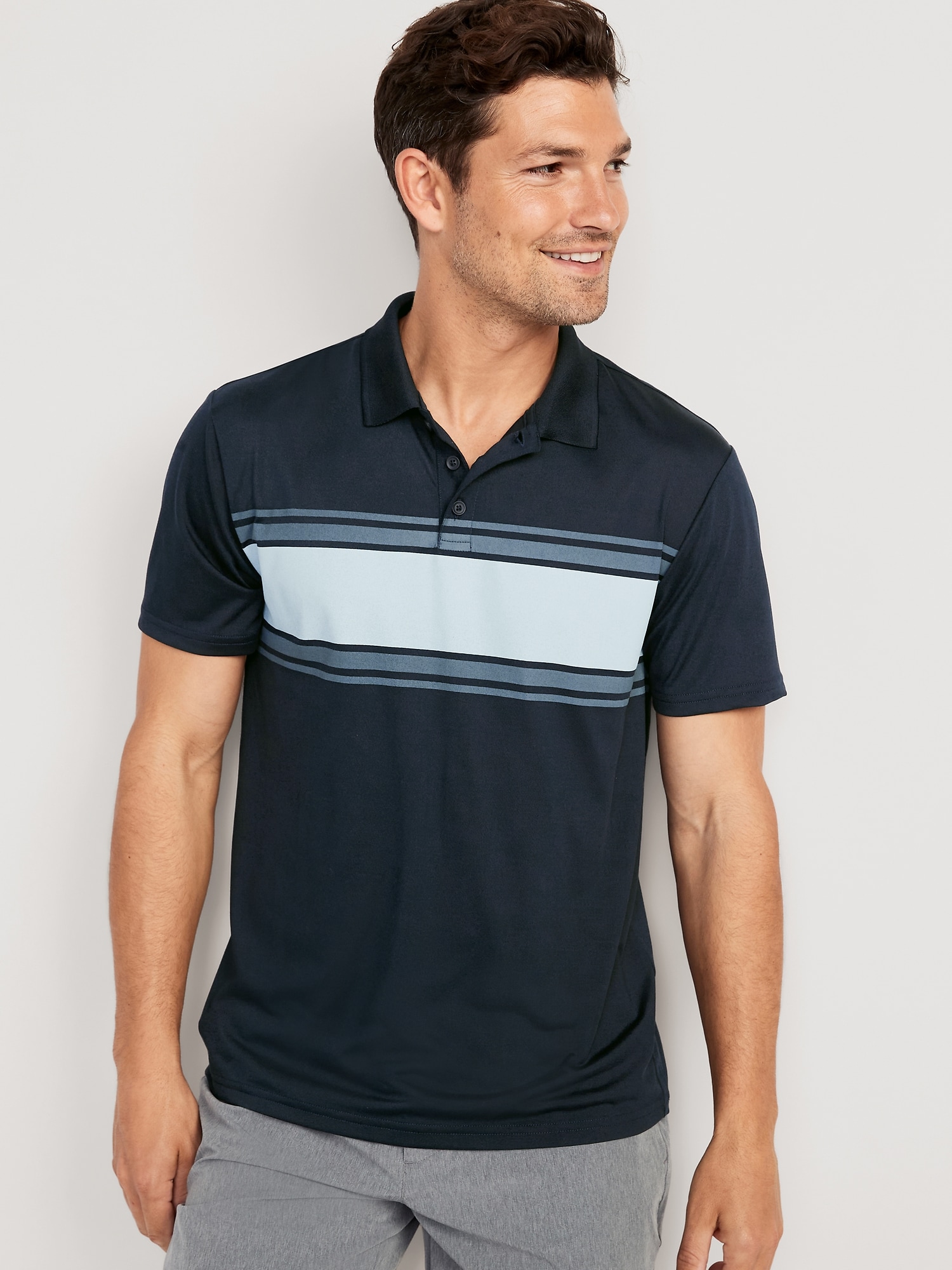 Old Navy Tech Core Polo for Men blue. 1