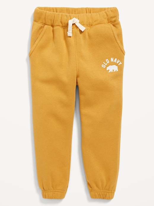 View large product image 1 of 2. Unisex Functional-Drawstring Logo Sweatpants for Toddler