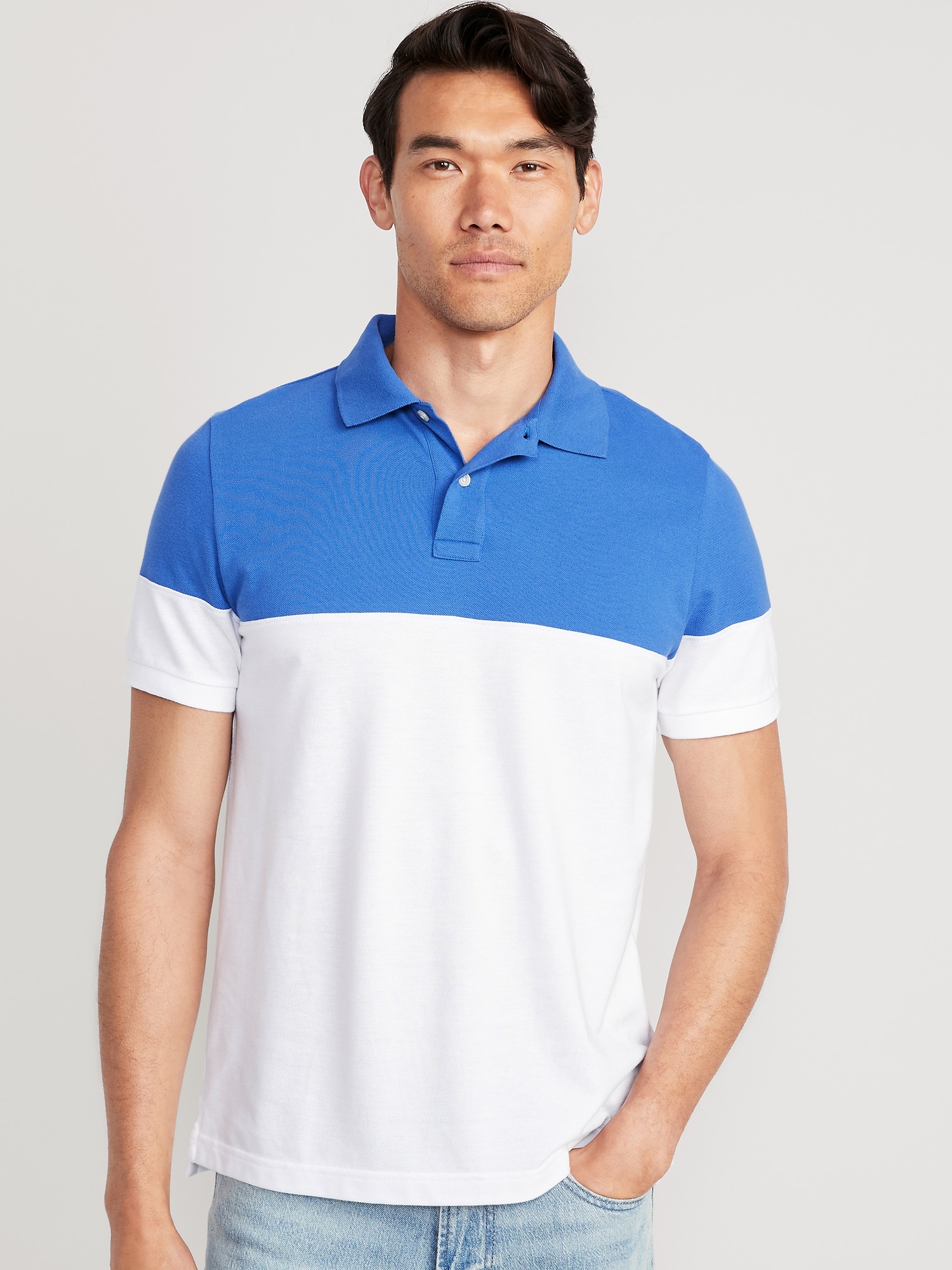 Color-Block Classic Fit Pique Polo for Men | Old Navy