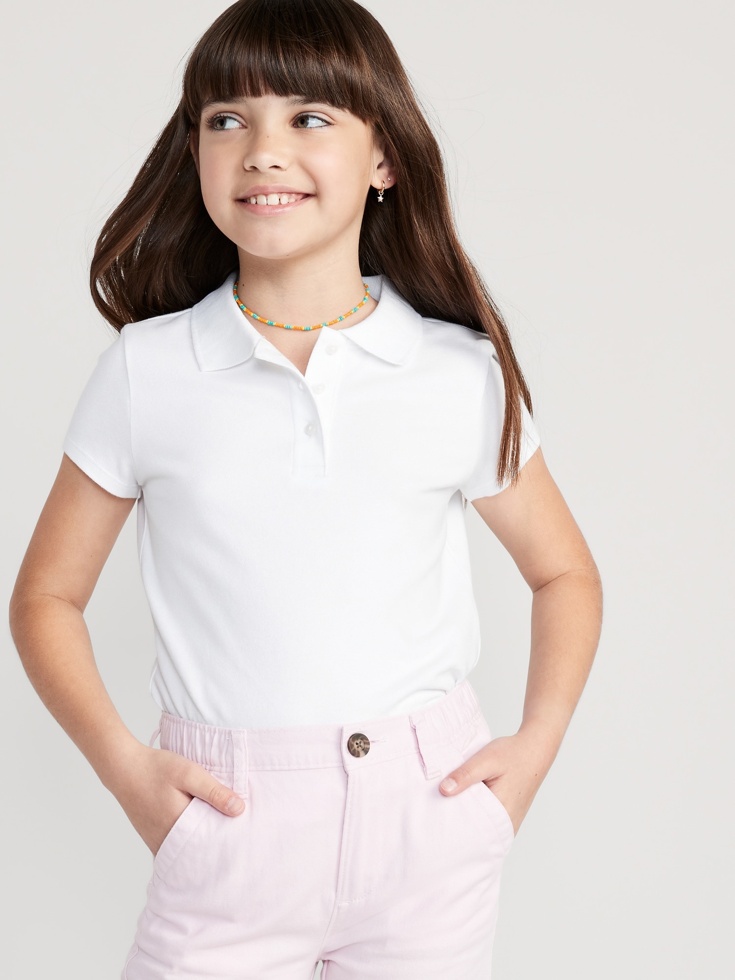 Uniform Pique Polo Shirt for Girls | Old Navy