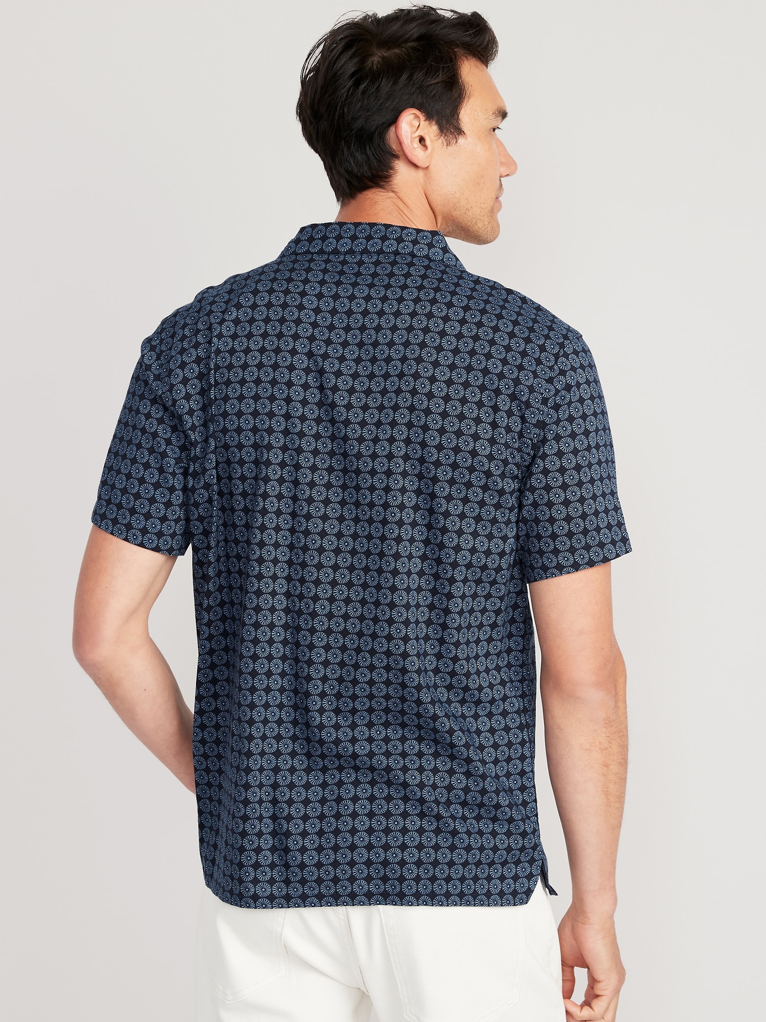 Short-Sleeve Printed Camp Shirt | Old Navy