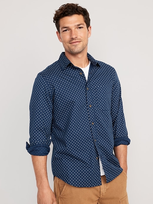 Image number 1 showing, Slim-Fit Built-In Flex Everyday Shirt