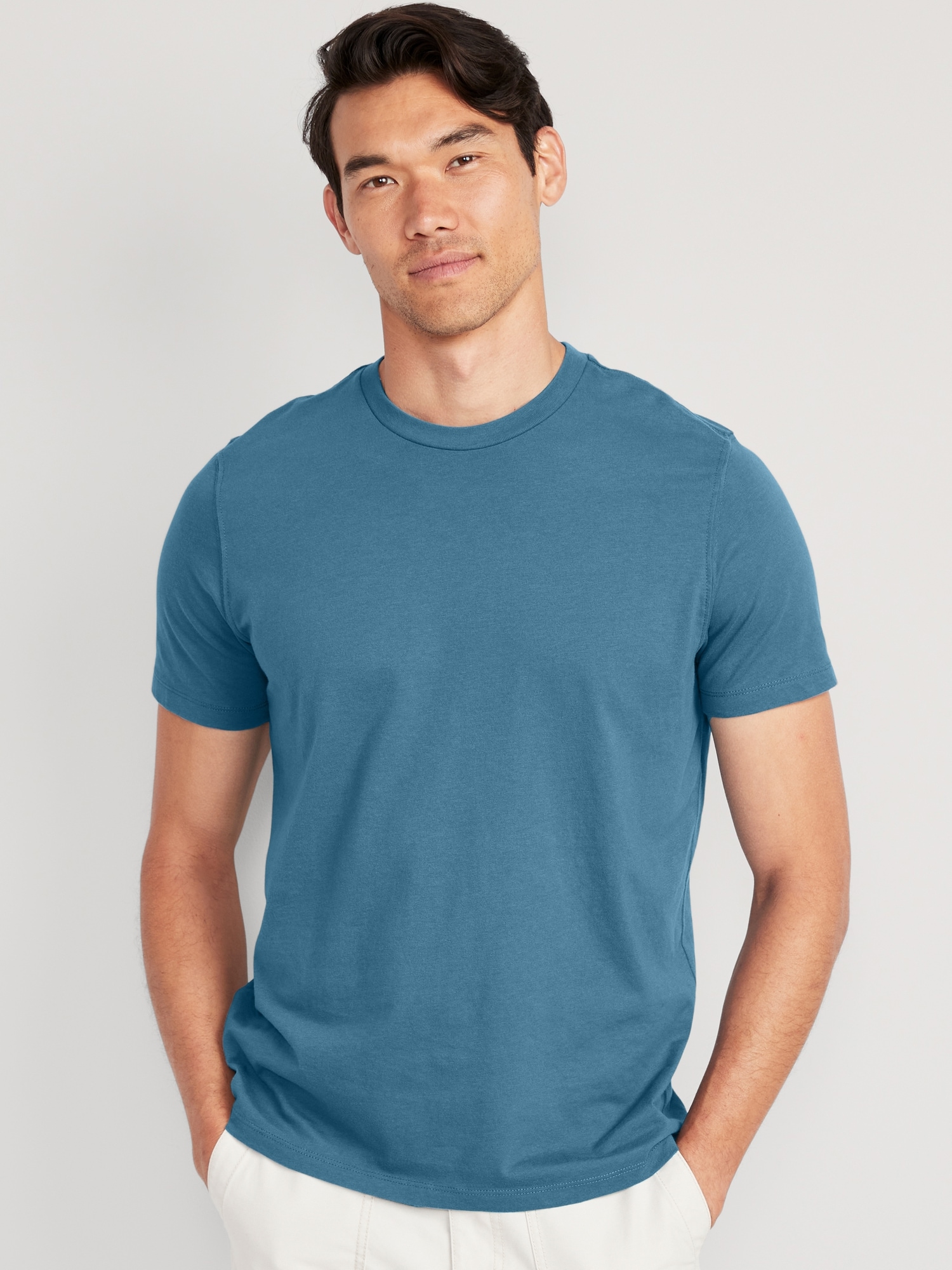Old Navy Soft-Washed Crew-Neck T-Shirt for Men blue. 1