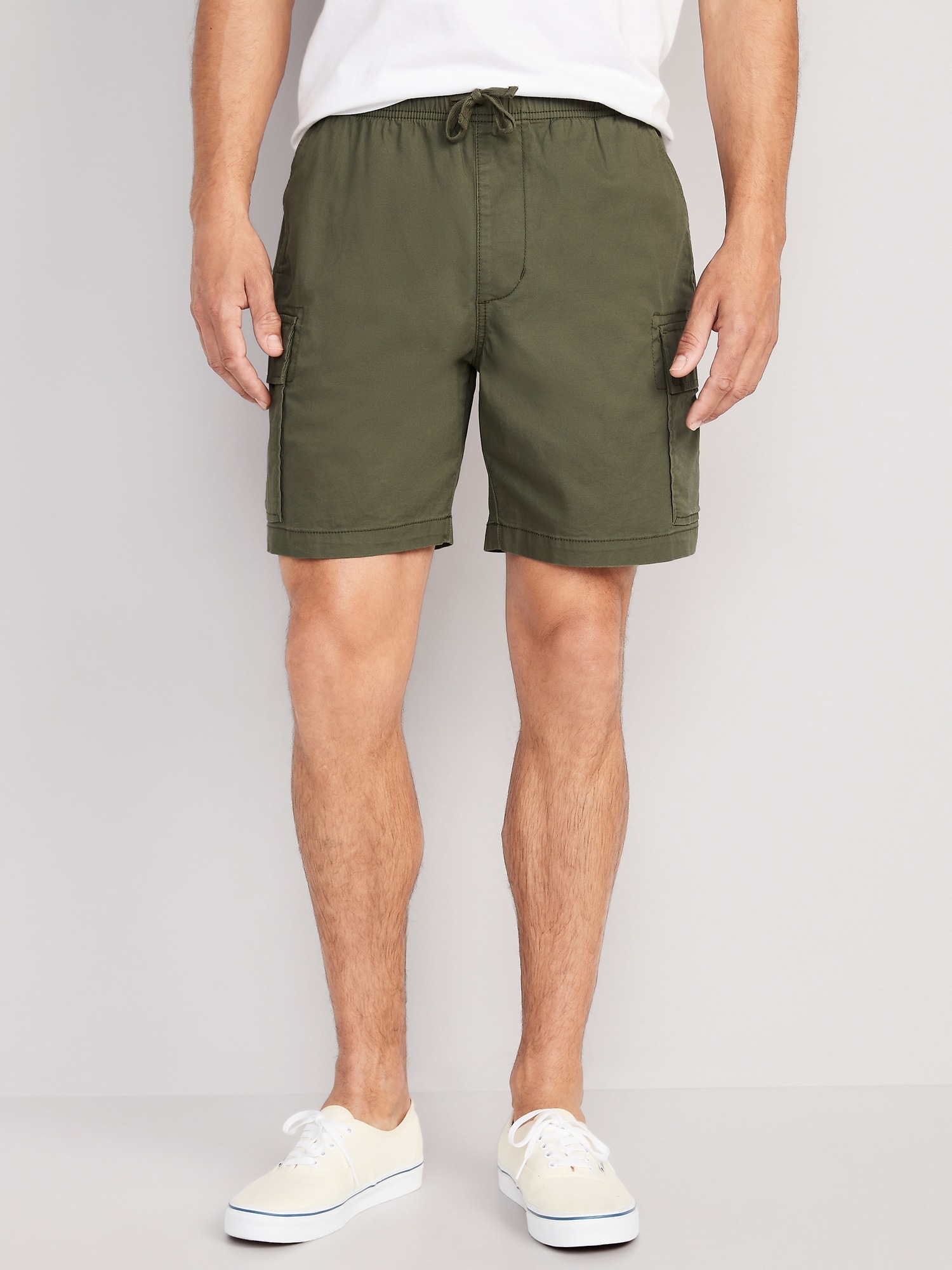 Old Navy Cargo Jogger Shorts for Men -- 7-inch inseam green. 1