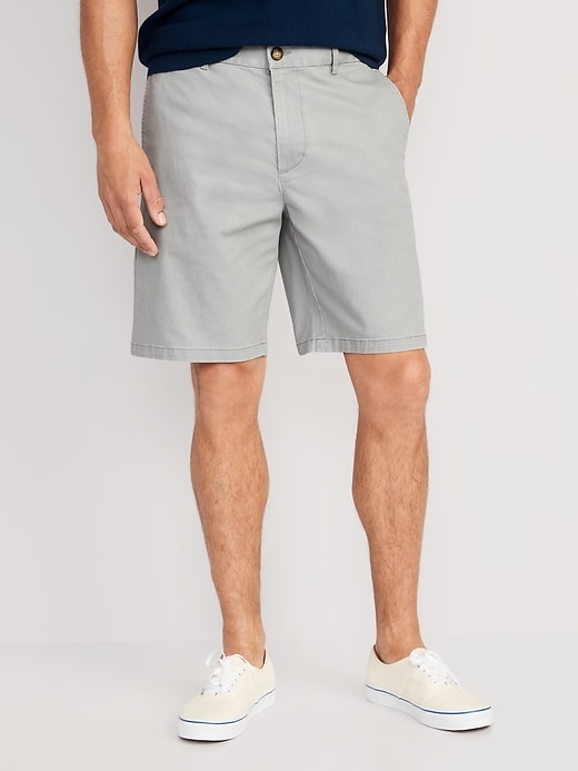 View large product image 1 of 3. Slim Built-In Flex Rotation Chino Shorts -- 9-inch inseam