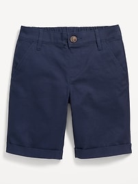 View large product image 4 of 4. School Uniform Pull-On Bermuda Shorts for Girls