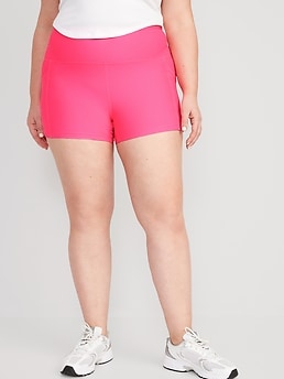 High-Waisted PowerSoft Biker Shorts -- 3.75-inch inseam