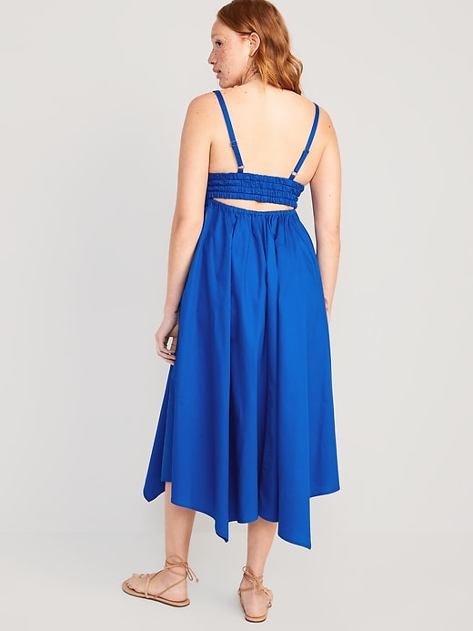 Image number 2 showing, Waist-Defined Sleeveless Smocked Maxi Dress