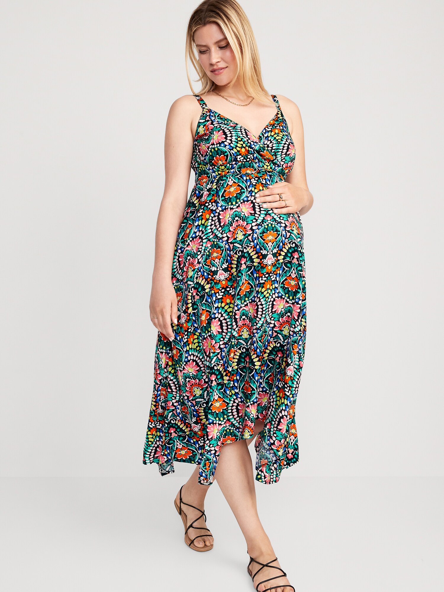 Waist defined maxi outlet dress