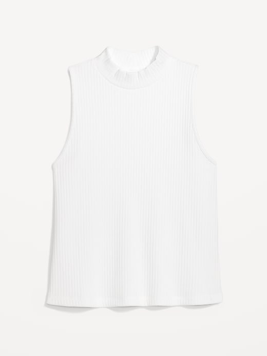 Fitted Sleeveless Mock-Neck Top | Old Navy