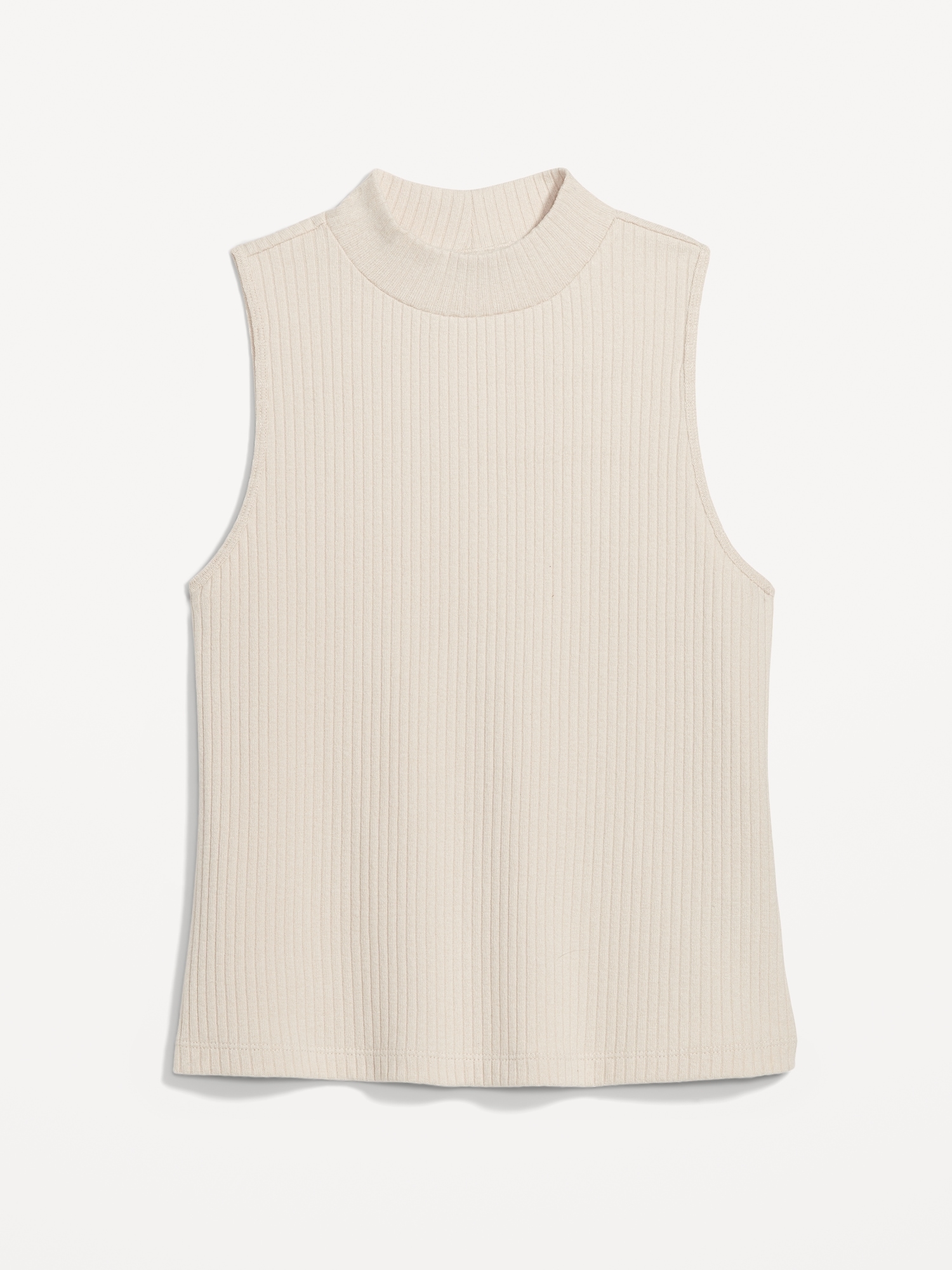 Fitted Sleeveless Mock-Neck Top for Women | Old Navy