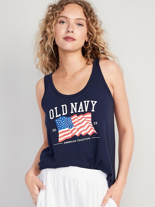 Image number 1 showing, Matching "Old Navy" Flag Tank Top