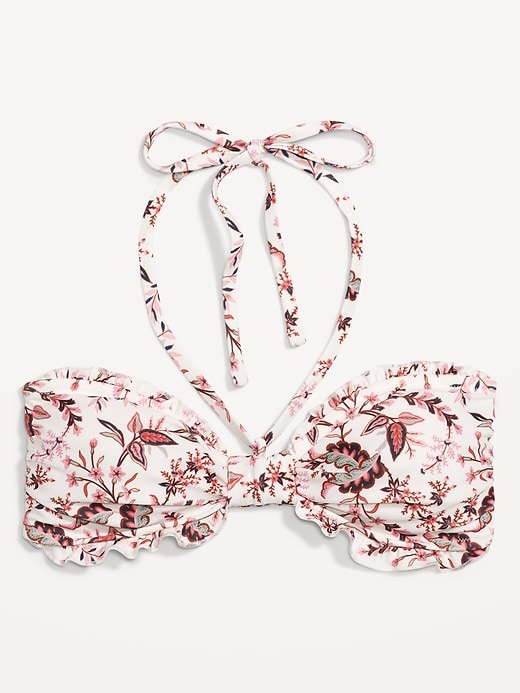 Image number 4 showing, Ruffled Convertible Bandeau Swim Top