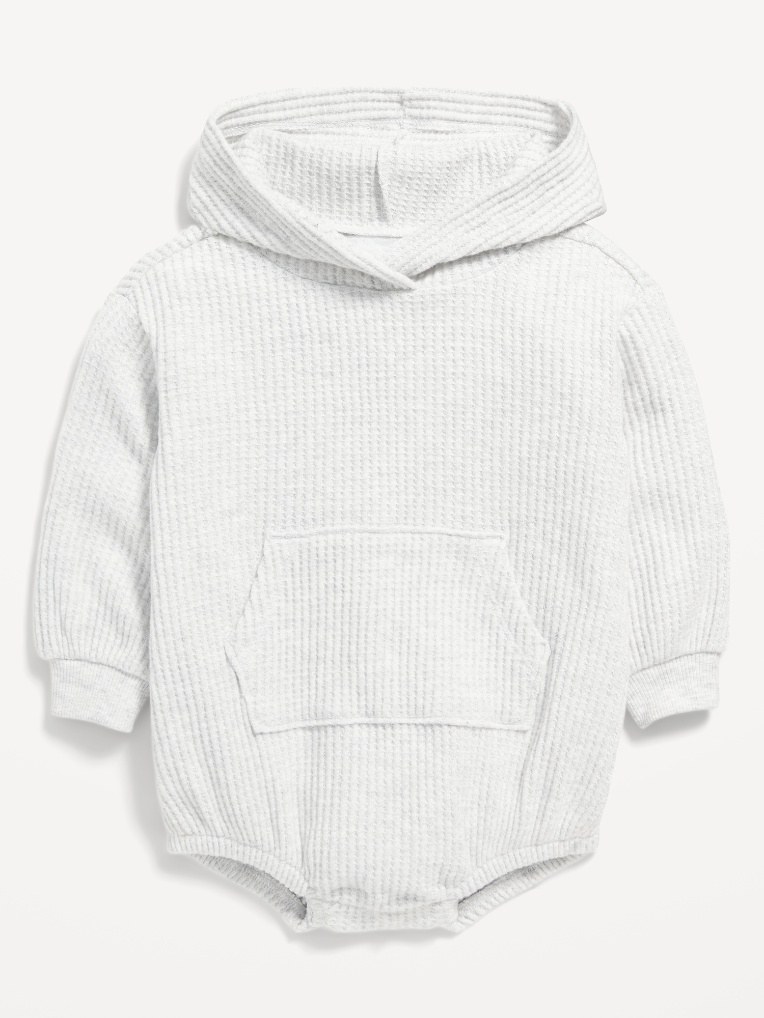 Unisex Thermal-Knit Hooded One-Piece Romper for Baby | Old Navy