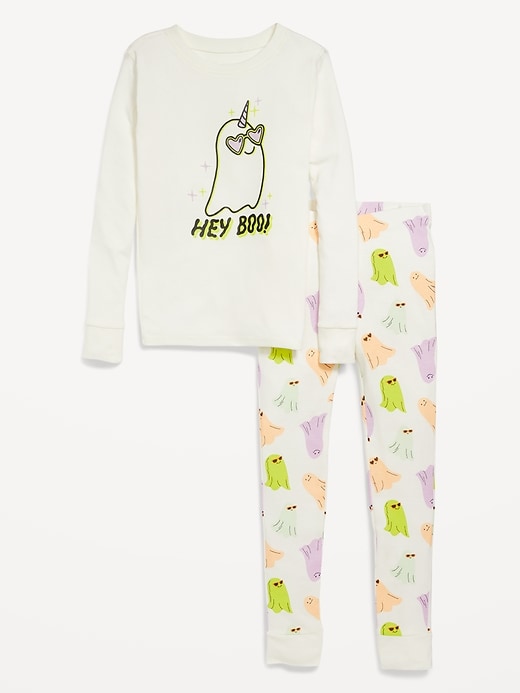 View large product image 2 of 3. Gender-Neutral Graphic Snug-Fit Pajama Set for Kids