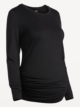 Buy Gap Black Maternity Modern Long Sleve V-Neck T-Shirt from Next  Luxembourg
