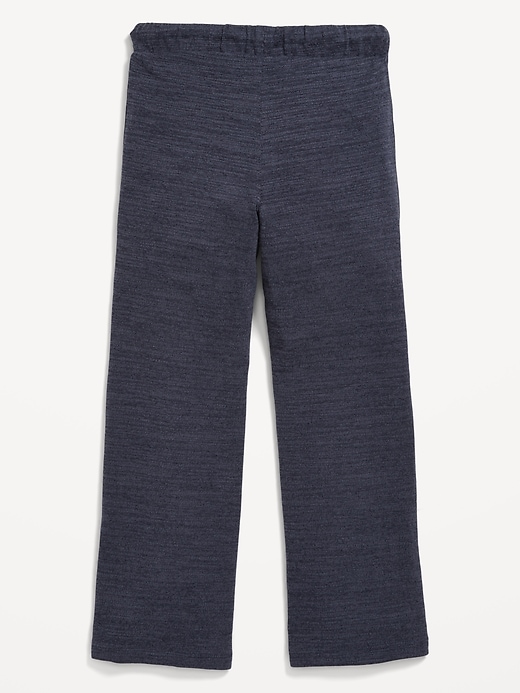 View large product image 2 of 2. Cozy Plush High-Waisted Wide-Leg Sweatpants for Girls