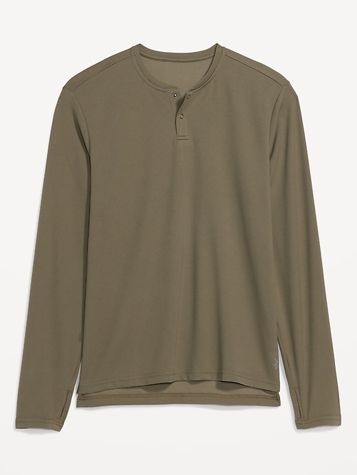 Image number 4 showing, Long-Sleeve Thermal-Knit Performance Henley