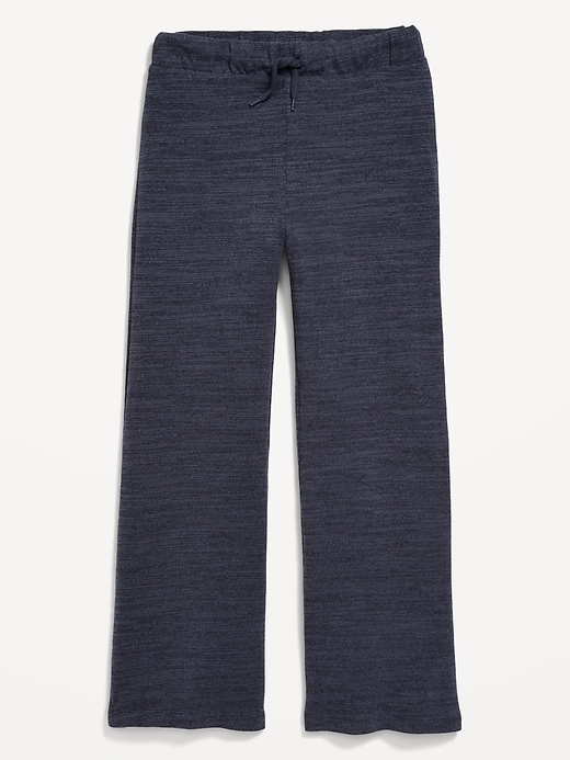 View large product image 1 of 2. Cozy Plush High-Waisted Wide-Leg Sweatpants for Girls
