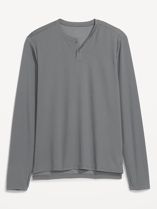 Image number 4 showing, Long-Sleeve Thermal-Knit Performance Henley