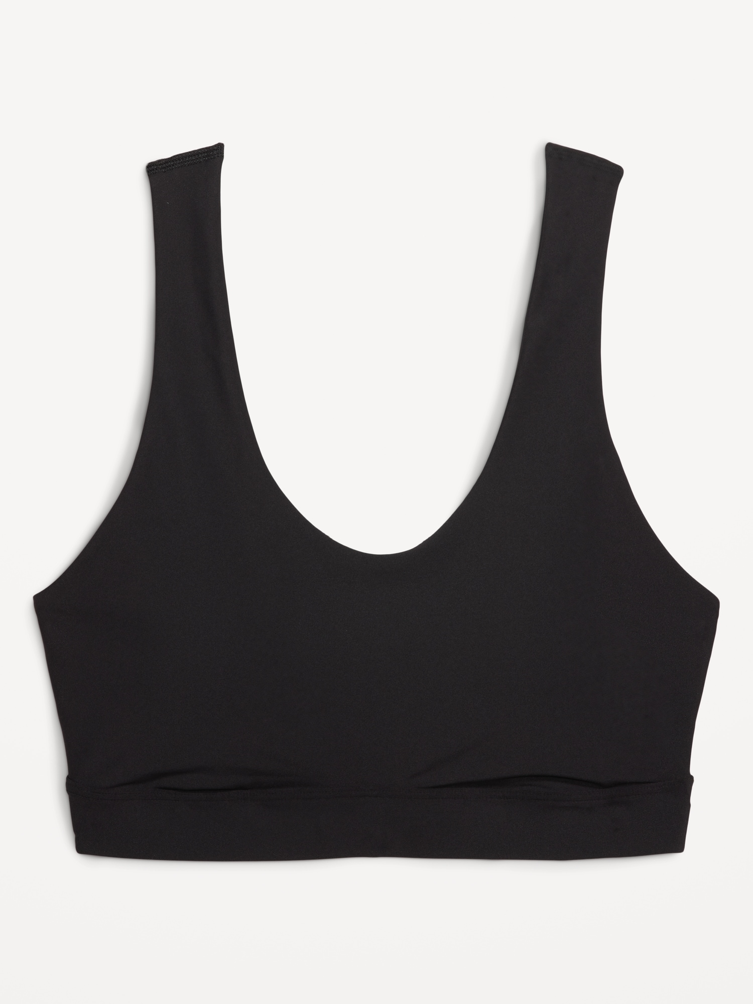 GAP Woman's Optical White Sports bralette with crossover straps