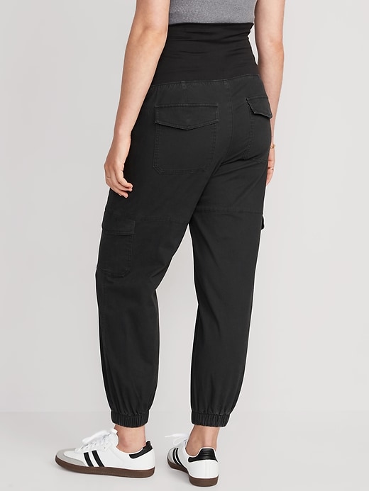 Image number 2 showing, Maternity Foldover-Waist Cargo Pants