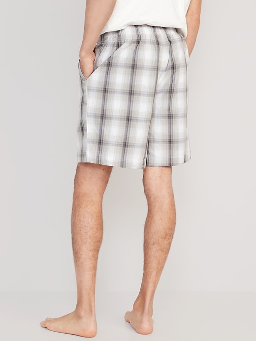 View large product image 2 of 3. Cotton Poplin Pajama Shorts 2-Pack --7-inch inseam