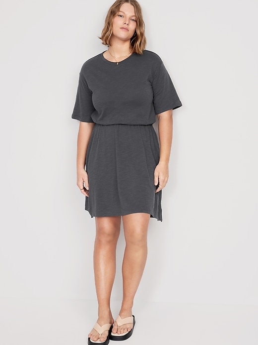 old navy waist defined slub knit dress Waist-Defined Slub-Knit Mini Dress