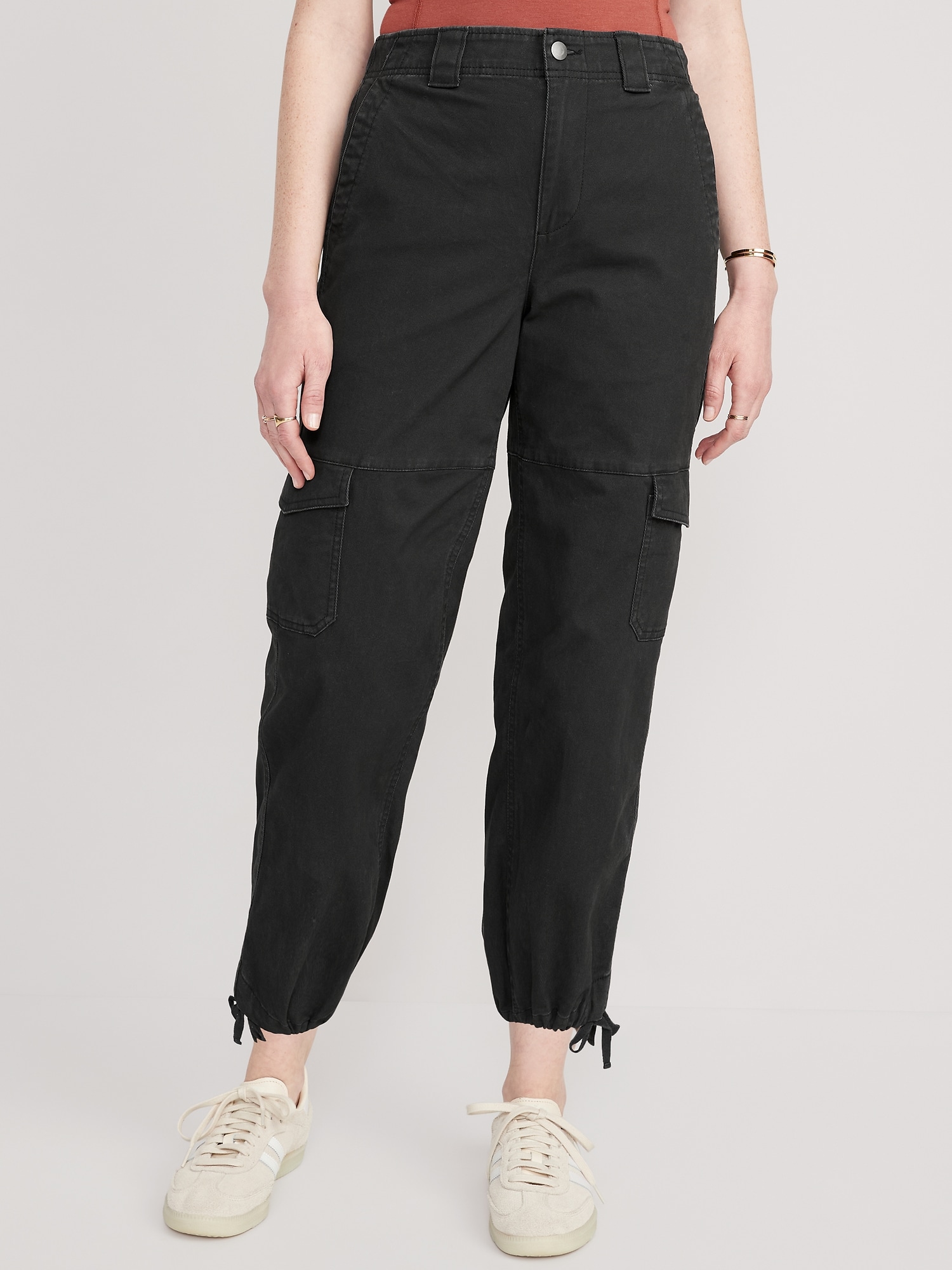 HighWaisted BarrelLeg Cargo Ankle Pants for Women Old Navy