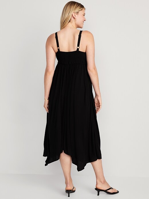 Image number 2 showing, Maternity Waist-Defined Sleeveless Crepe Maxi Dress