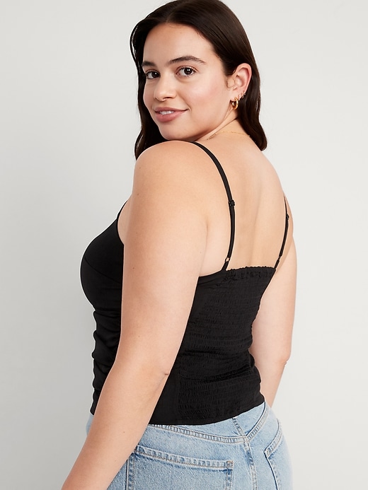 Image number 6 showing, Fitted Asymmetrical Cropped Cami Top