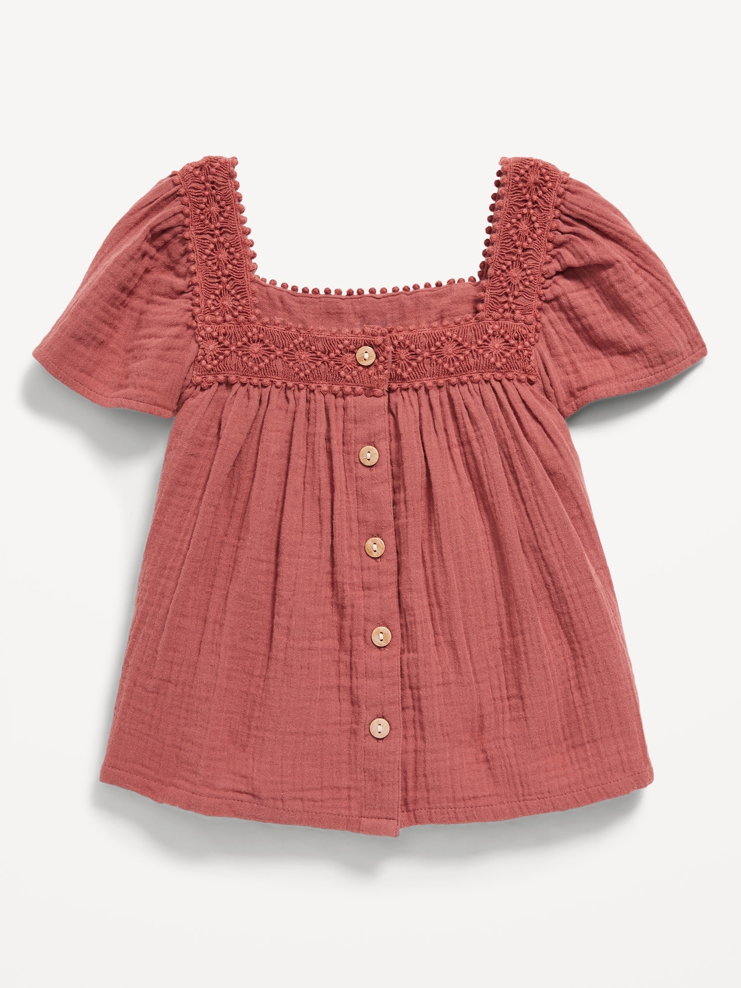 FlutterSleeve ButtonFront Top for Toddler Girls Old Navy