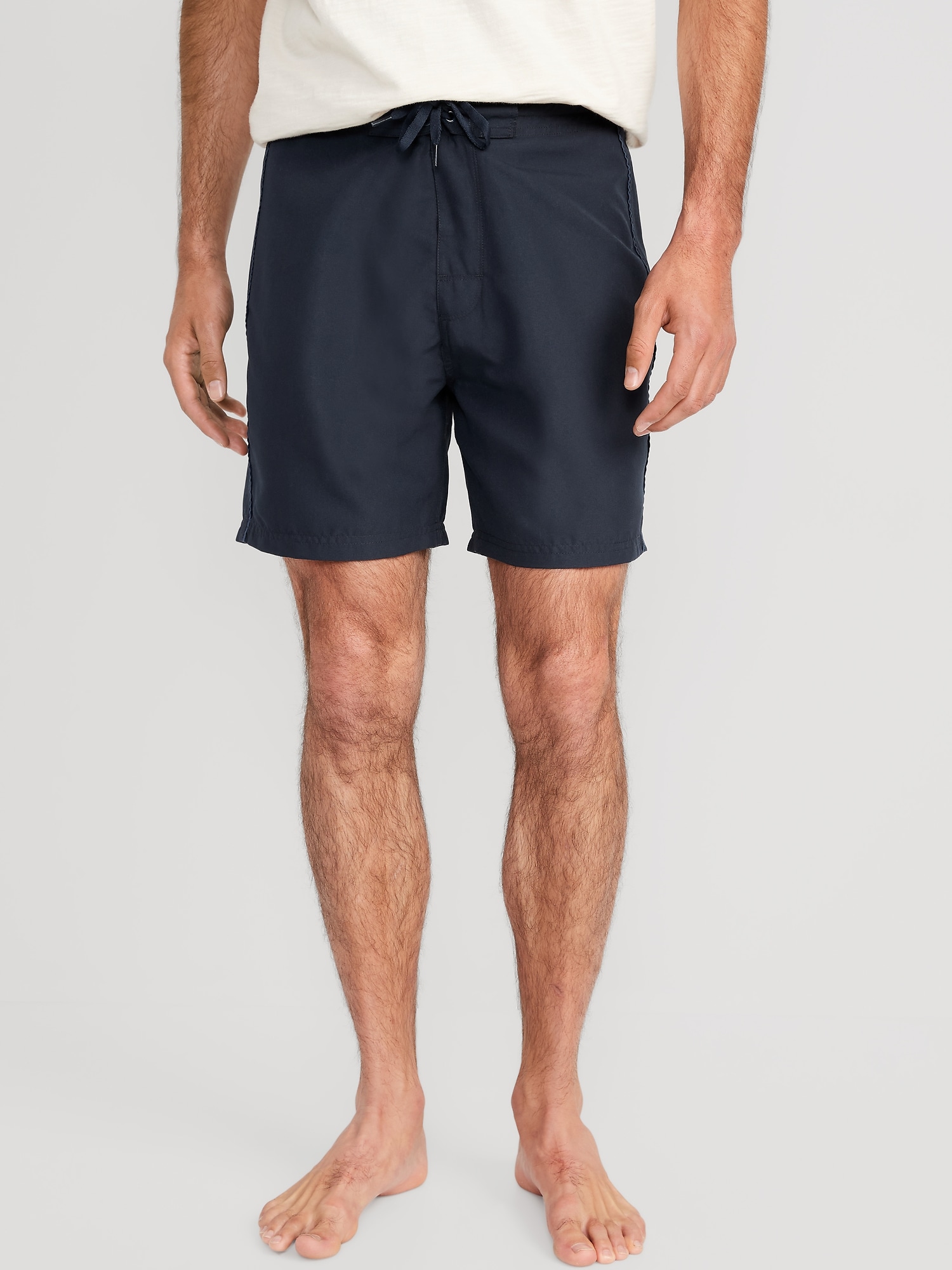 Old Navy Solid Board Shorts for Men -- 6-inch inseam blue. 1