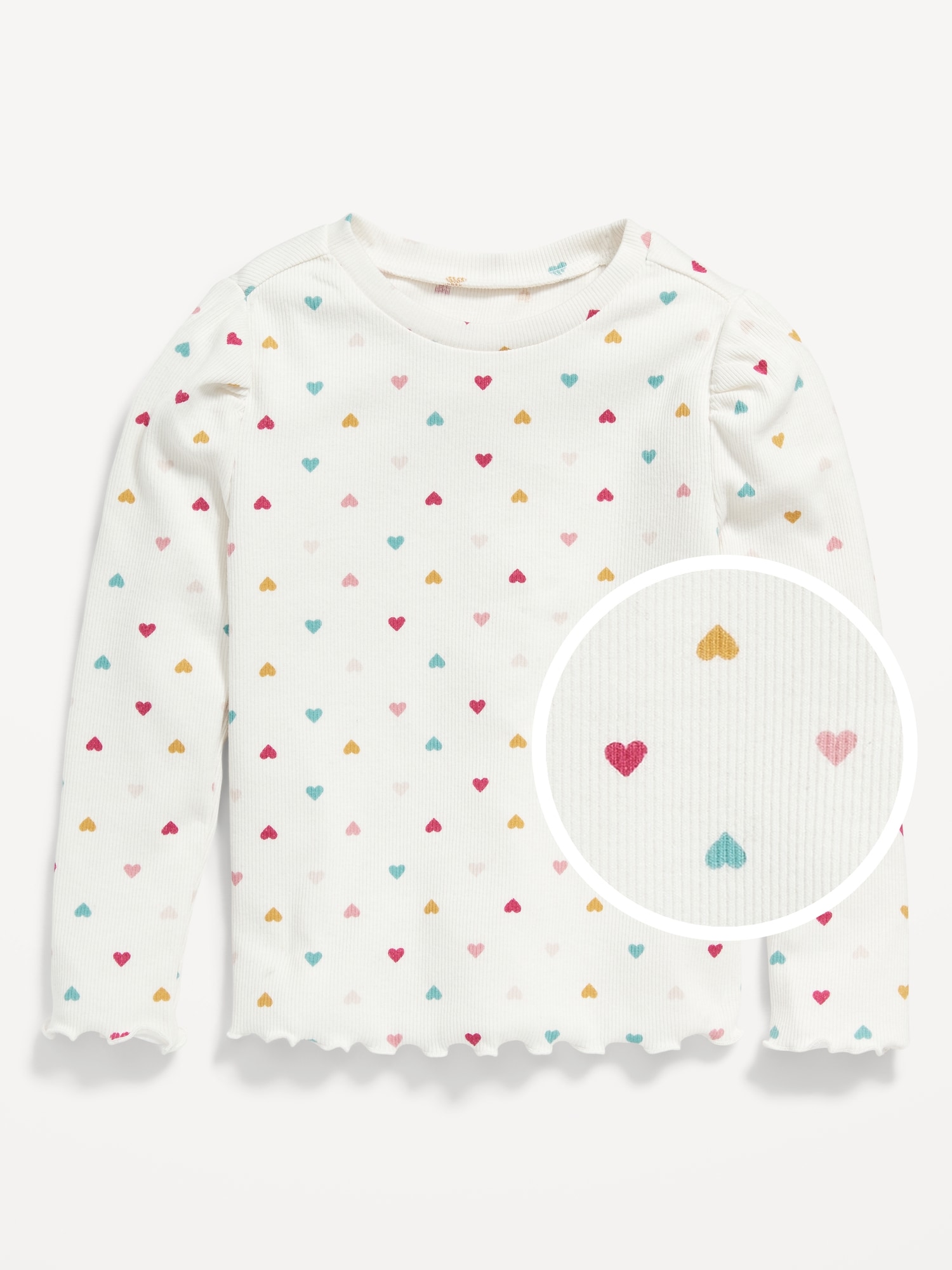 Printed Long Puff-Sleeve T-Shirt for Toddler Girls