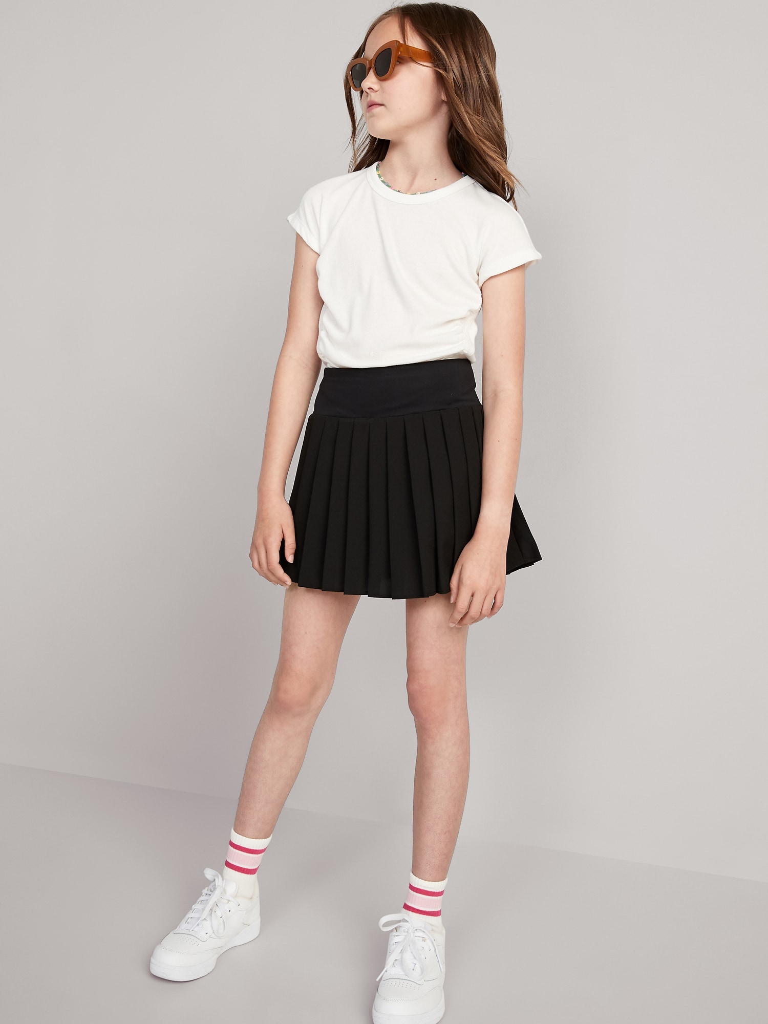 High-Waisted Pleated Performance Skort for Girls | Old Navy