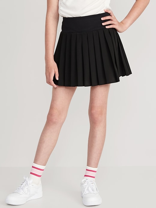 View large product image 1 of 5. High-Waisted Pleated Performance Skort for Girls
