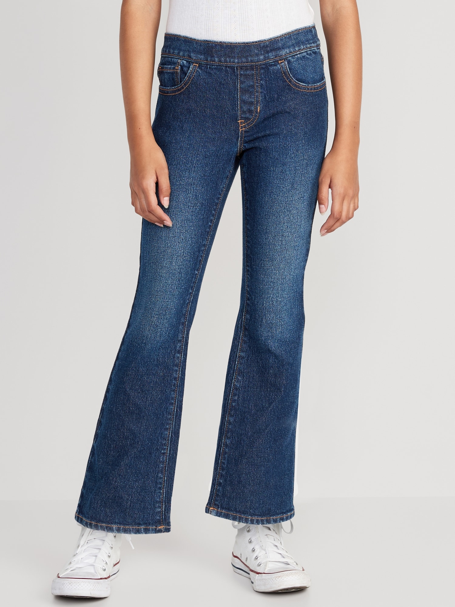 Old Navy High-Waisted Ripped Frayed-Hem Flare Jeans for Toddler Girls