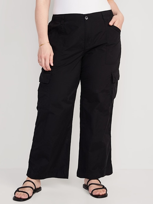 Image number 7 showing, Mid-Rise Wide-Leg Cargo Pants