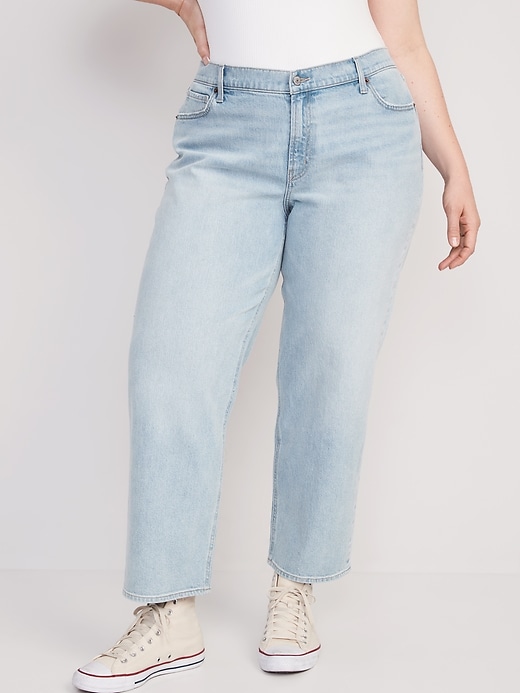 Image number 7 showing, Mid-Rise Boyfriend Loose Jeans