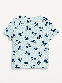 Mickey Design White Poly Cotton T Shirt