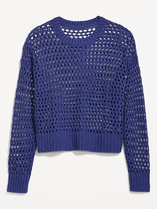 Image number 4 showing, Open-Stitch Pullover Sweater