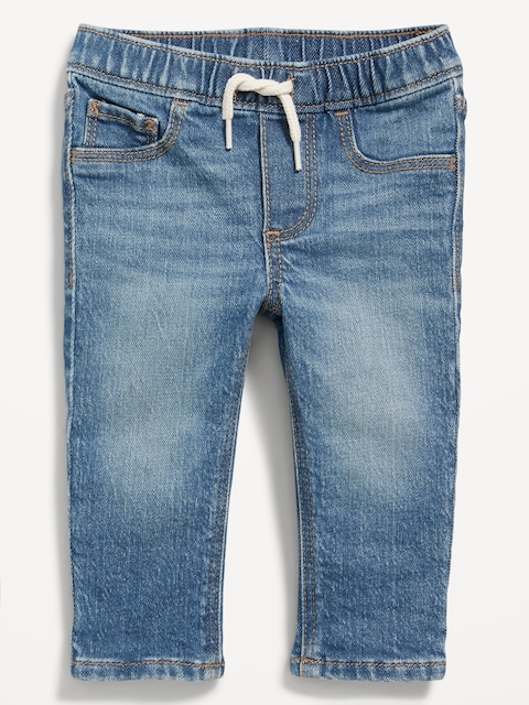Unisex 360° Stretch Pull-On Skinny Jeans for Baby - Medium Wash