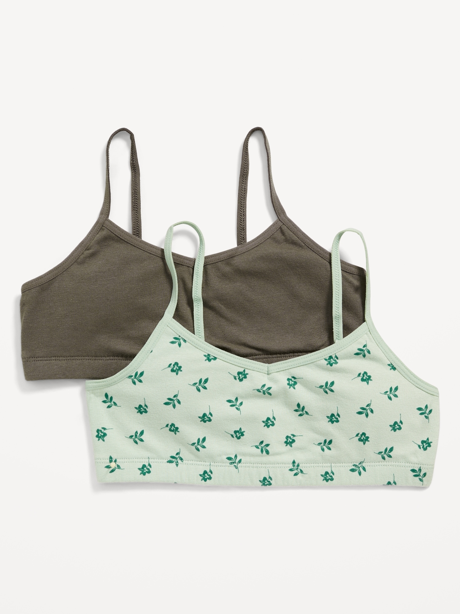 Jersey-Knit Cami Bra 2-Pack for Girls | Old Navy