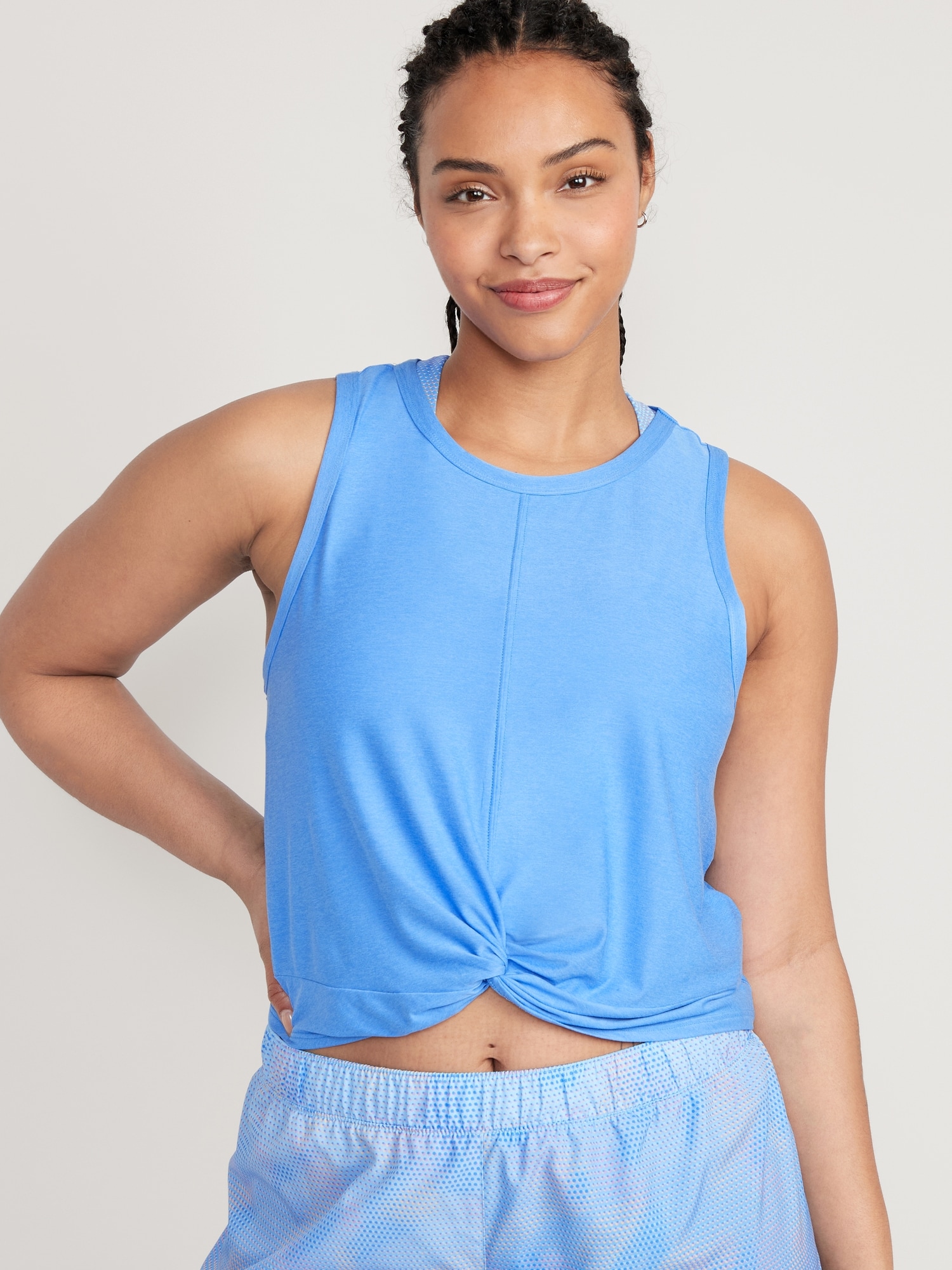 Cloud 94 Soft Twist-Front Cropped Top for Women | Old Navy