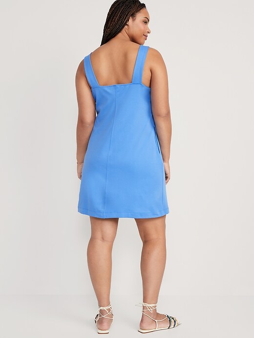 sleeveless ponte-knit mini dress for women Gilda Princess Cut Ponte Knit Mini Dress Large