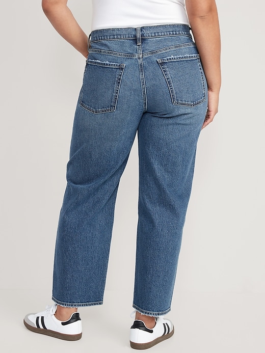 Image number 6 showing, Mid-Rise Boyfriend Loose Jeans