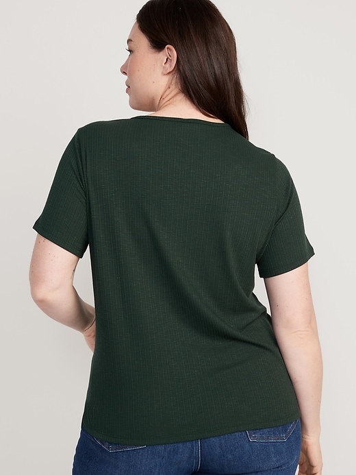 Image number 8 showing, Luxe Slub-Knit T-Shirt